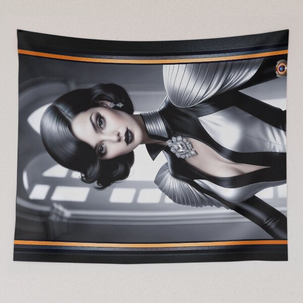 Item preview, The Mysterious Classic Allure Of Sabianna Bellarosa Stunning AI Concept Art by Xzendor7 designed and sold by Xzendor7 Digital Art Creations.