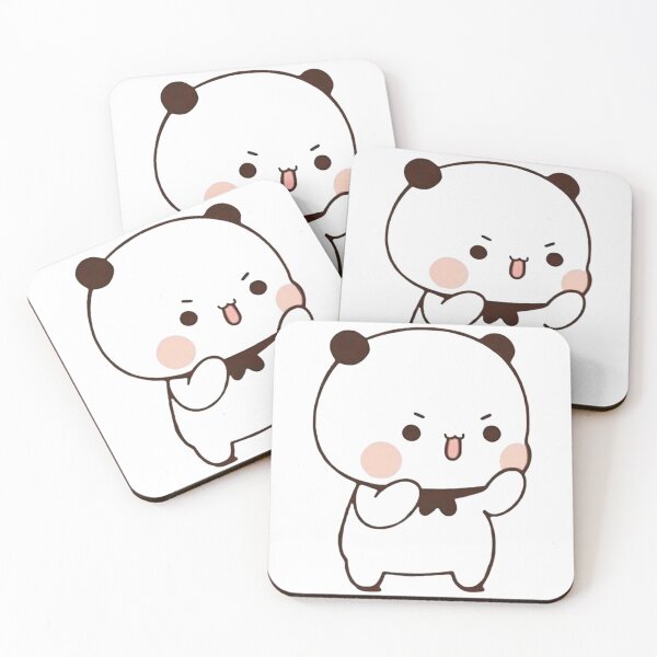 Item preview, Cute funny humor holiday birthday gift lovely cats friend girlfriend Panda Bear Brownie Sugar BuBu DuDu Mochi Milk peach Valentine xmas goma Couple v01 designed and sold by OceanLiveArts.