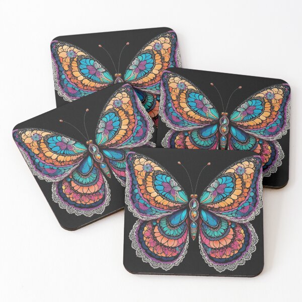 Item preview, Vibrant Butterfly with Intricate Patterns designed and sold by InezPhotography.
