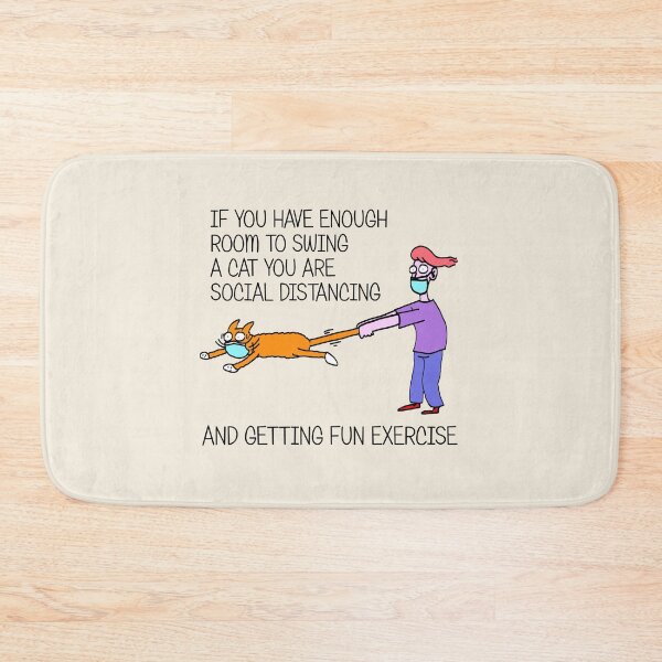 Item preview, Feline social distancing designed and sold by beerman70.