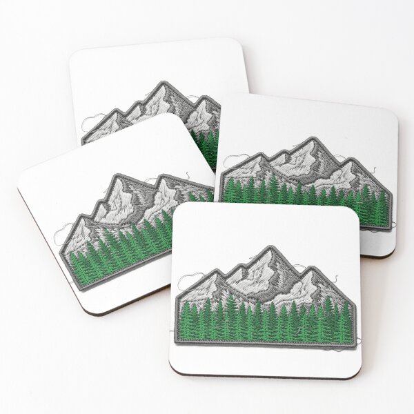Item preview, Mountain Forest Patch Design – Nature Adventure designed and sold by RadResArt.