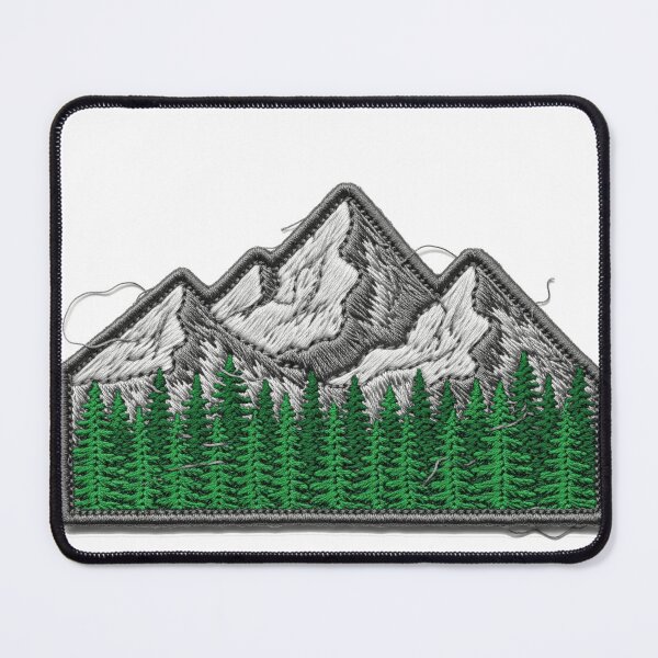 Item preview, Mountain Forest Patch Design – Nature Adventure designed and sold by RadResArt.