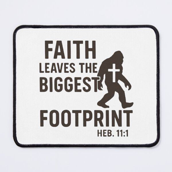 Item preview, Faith Leaves the Biggest Footprint – Bigfoot Christian T-Shirt designed and sold by GraceNoted.