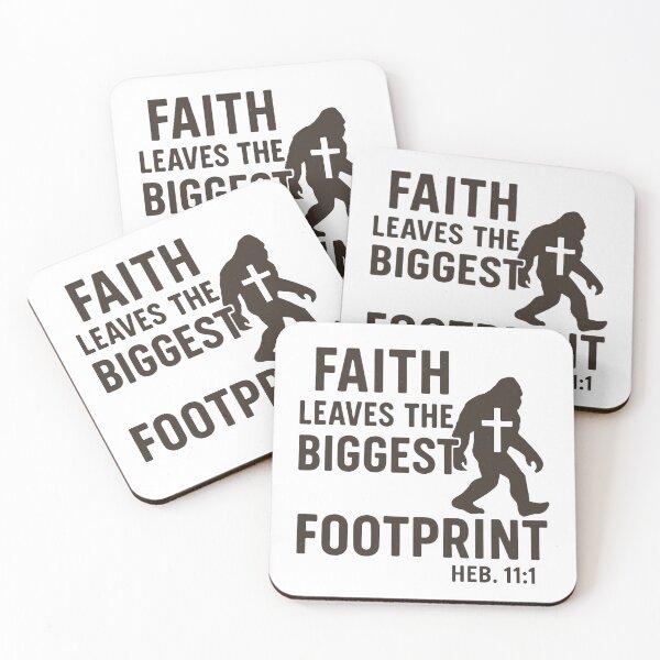 Item preview, Faith Leaves the Biggest Footprint – Bigfoot Christian T-Shirt designed and sold by GraceNoted.
