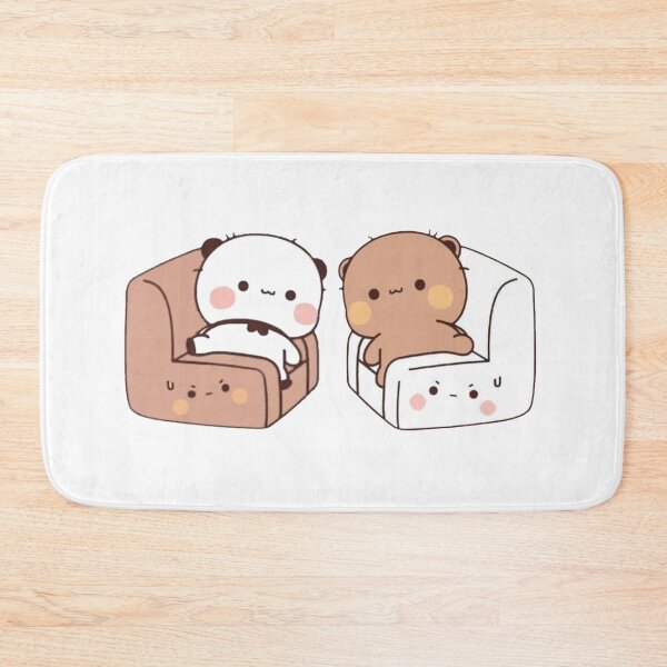 Item preview, Cute funny humor holiday birthday gift lovely cats friend girlfriend Panda Bear Brownie Sugar BuBu DuDu Mochi Milk peach Valentine xmas goma Couple v03 designed and sold by OceanLiveArts.