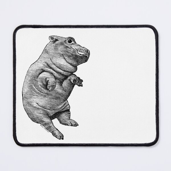 Item preview, Baby Hippo Belly | Right, White Fill designed and sold by BugCreative.