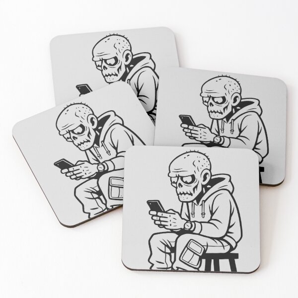 Artikelvorschau, Zombie mit Smartphone - Untoter mit Telefon entworfen und verkauft von NightTimeJ.