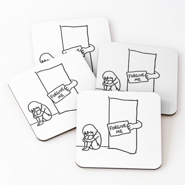 Item preview, Forgive Me – Emotional Hand Drawing Minimalist Art designed and sold by Designfordream.