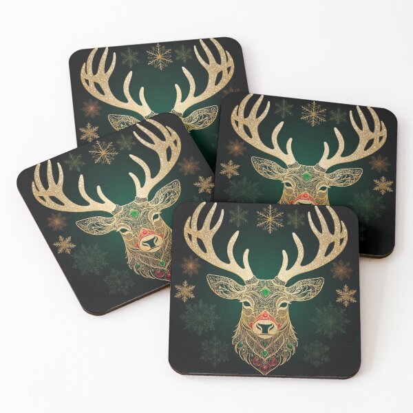 Item preview, Intricate Stag with Snowflakes designed and sold by InezPhotography.