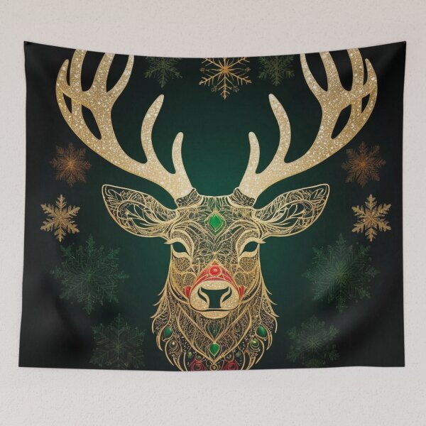 Item preview, Intricate Stag with Snowflakes designed and sold by InezPhotography.