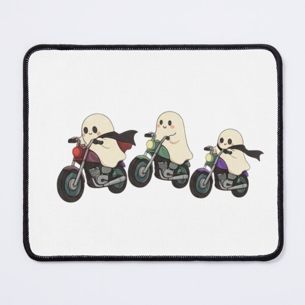 Item preview, Boo Crew Ride - Cute Ghost Bikers designed and sold by NostasStuff.