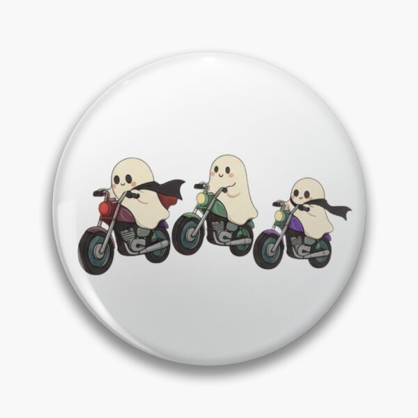 Item preview, Boo Crew Ride - Cute Ghost Bikers designed and sold by NostasStuff.