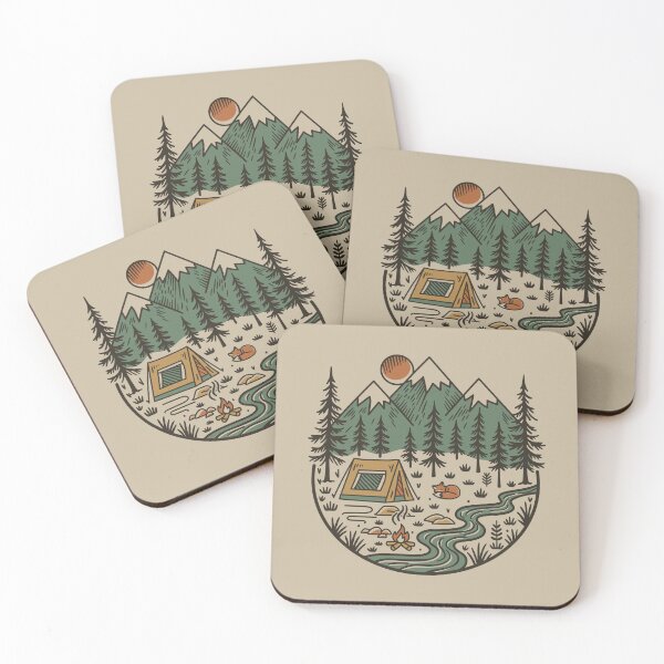 Item preview, Retro Camping Outdoors Design designed and sold by MaddiLoppnow.