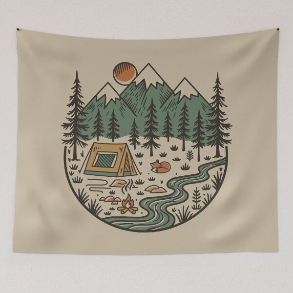 Item preview, Retro Camping Outdoors Design designed and sold by MaddiLoppnow.