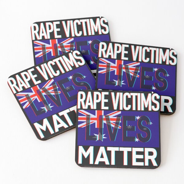 Item preview, Rape Victims Lives Matter - Australian National Flag  designed and sold by KateVanFloofno1.