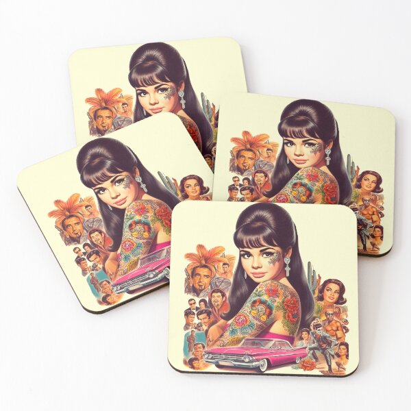 Item preview, Old School Tattoo Girl designed and sold by PulpVintage.
