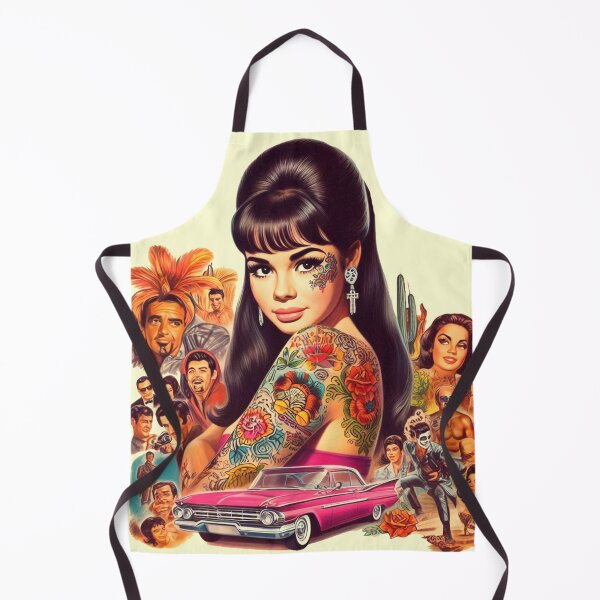 Item preview, Old School Tattoo Girl designed and sold by PulpVintage.