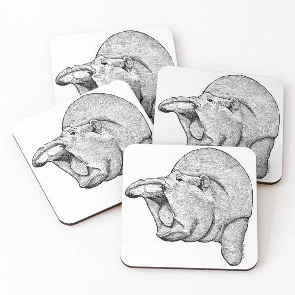 Item preview, Baby Hippo | Left, Sketch Transparent designed and sold by BugCreative.