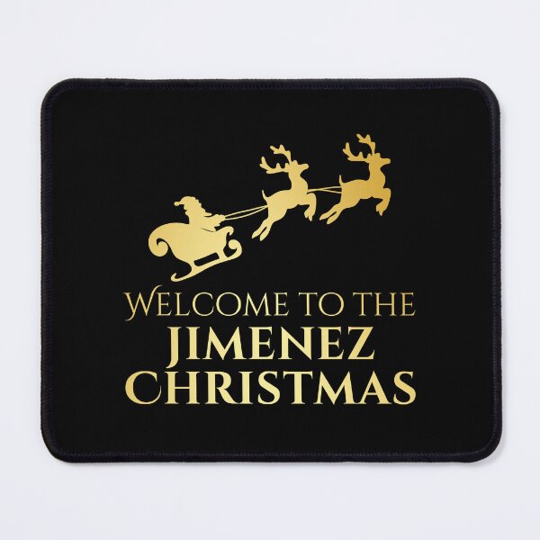 Item preview, Welcome to the Jimenez Christmas – Gold Family Name designed and sold by buglevel.