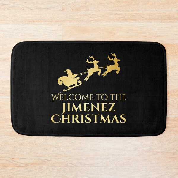 Item preview, Welcome to the Jimenez Christmas – Gold Family Name designed and sold by buglevel.
