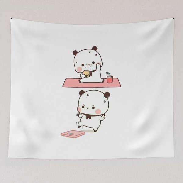 Item preview, Cute funny humor holiday birthday gift lovely cats friend girlfriend Panda Bear Brownie Sugar BuBu DuDu Mochi Milk peach Valentine xmas goma Couple v04 designed and sold by OceanLiveArts.