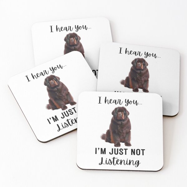Item preview, Funny Tibetan Mastiff Design | Stubborn Dog “Not Listening” Quote designed and sold by Fredster1966.