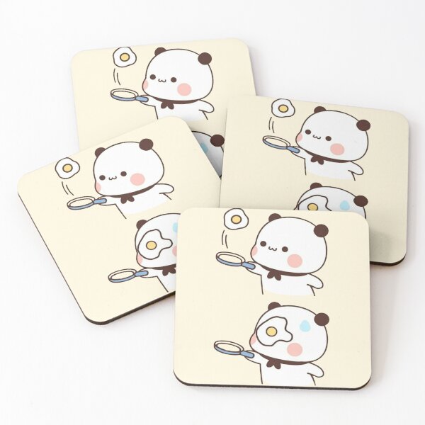 Item preview, Cute funny humor holiday birthday gift lovely cats friend girlfriend Panda Bear Brownie Sugar BuBu DuDu Mochi Milk peach Valentine xmas goma Couple v05 designed and sold by OceanLiveArts.