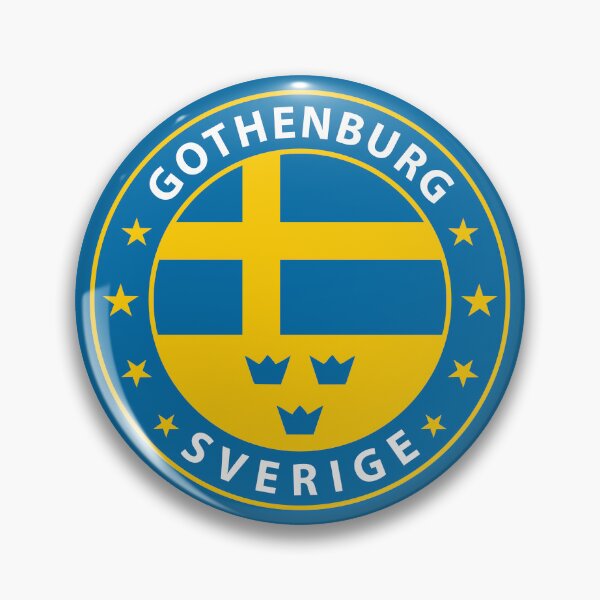 Item preview, Badge of Gothenburg, Sweden, Sverige designed and sold by almadigitalarts.