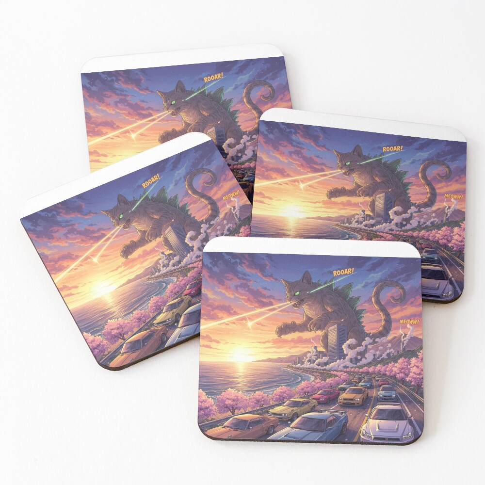 Item preview, Coasters (Set of 4) designed and sold by RacerCatBrand.