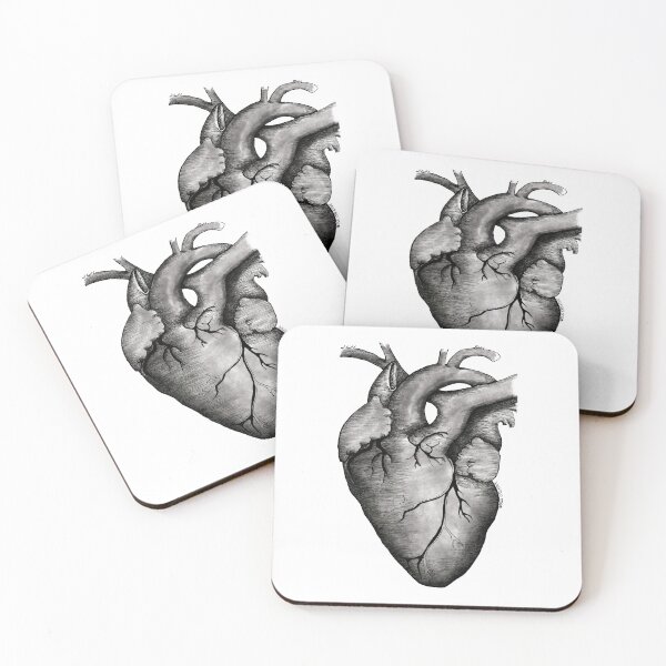 Item preview, Heart | Black and White, Full Shading designed and sold by BugCreative.