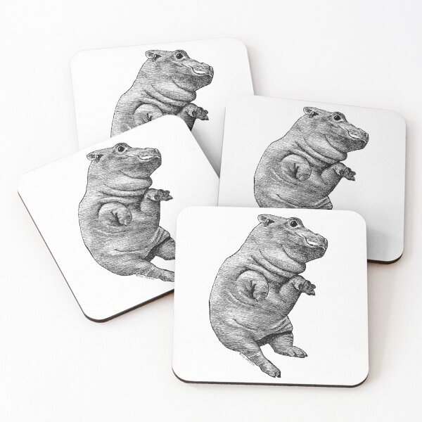 Item preview, Baby Hippo Belly | Right, Transparent Fill designed and sold by BugCreative.