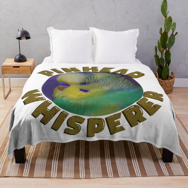 Item preview, Budgie Pinhead Whisperer designed and sold by KateVanFloofno1.