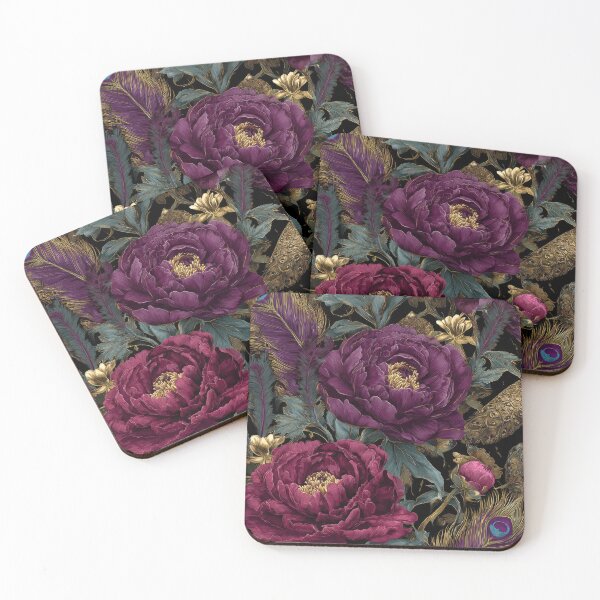 Item preview, Dark academia Victorian Peonies Feathers Connection designed and sold by scicilysimonee.