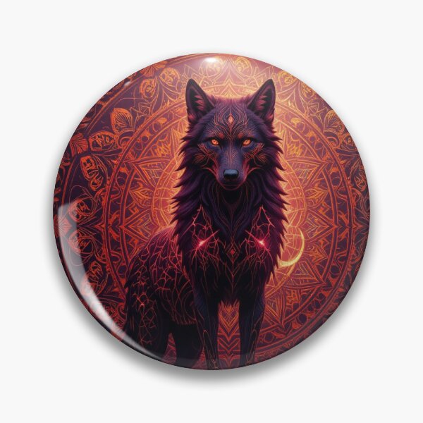 Item preview, Mystical Wolf with Mandala Backdrop designed and sold by InezPhotography.