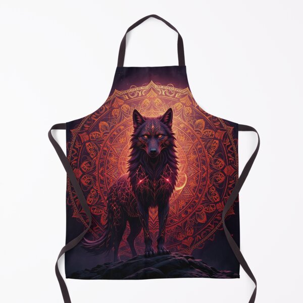 Item preview, Mystical Wolf with Mandala Backdrop designed and sold by InezPhotography.