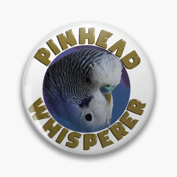 Item preview, Budgie Pinhead Whisperer - Cobalt designed and sold by KateVanFloofno1.