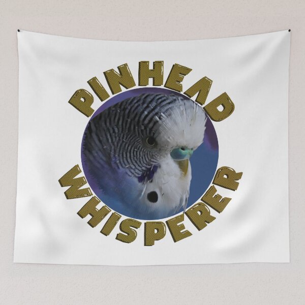 Item preview, Budgie Pinhead Whisperer - Cobalt designed and sold by KateVanFloofno1.