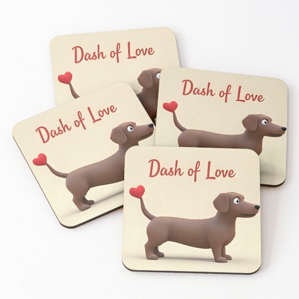 Item preview, Dachshund Shirt | Dash of Love Dog Tee designed and sold by aslya-top.