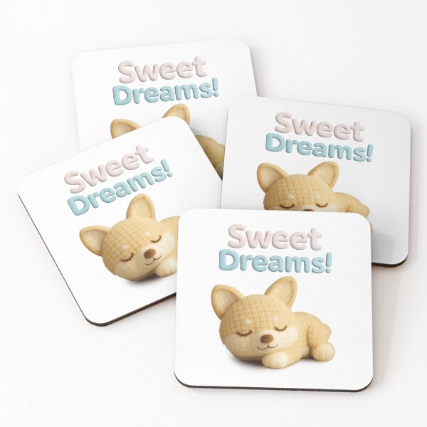 Item preview, Sleeping Corgi Amigurumi 3D Art Sweet Dreams Design designed and sold by Tiny Stitch World.