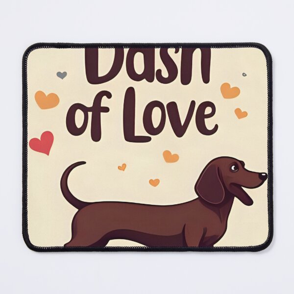 Item preview, Dachshund Shirt | Dash of Love Dog Tee designed and sold by aslya-top.
