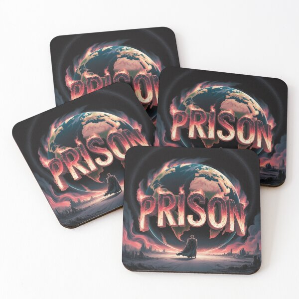 Item preview, "Earth Is a Prison" | Dark Surreal Planet Artwork designed and sold by PickMeLGK.