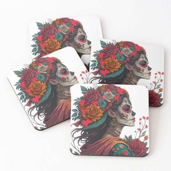 Item preview, Catrina Skull Illustration - Day of the Dead Art and Mexican Tradition designed and sold by  Ojo de Lilith.