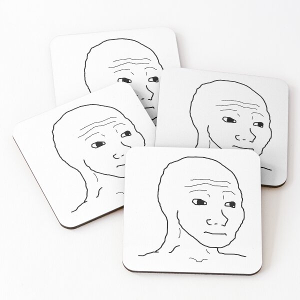 Item preview, Wojak Meme Face – Classic Internet Culture Artwork designed and sold by CyberRex.
