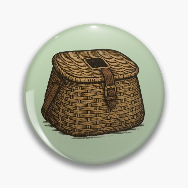 Item preview, Vintage Wooden Fishing Net Illustration designed and sold by NoRestDesigns.