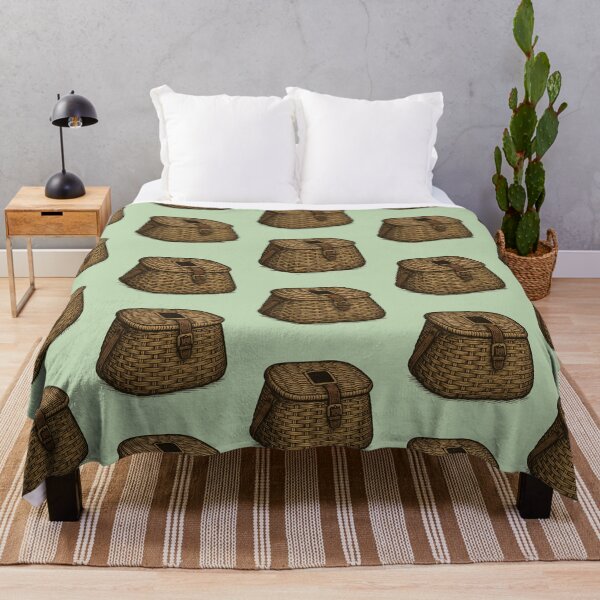Item preview, Vintage Wooden Fishing Net Illustration designed and sold by NoRestDesigns.