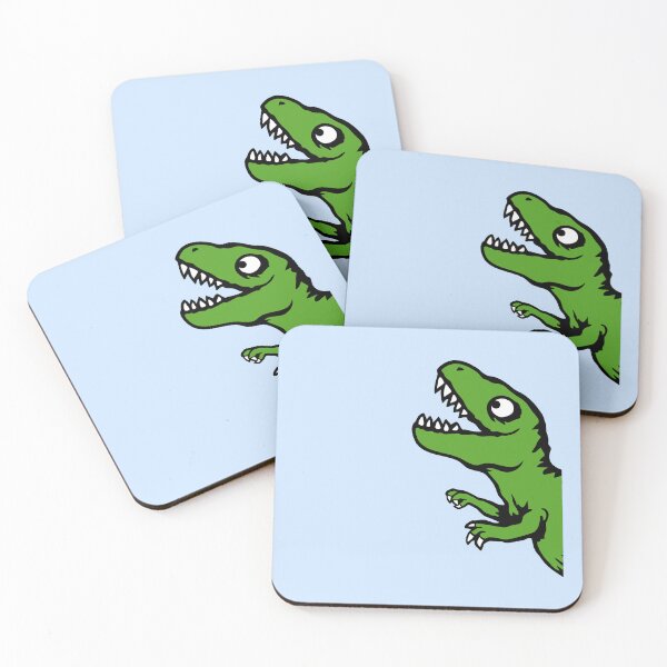 Item preview, T-Rex half side Dino Tyrannosaurs Rex Funny Comic designed and sold by shirt-o-mat.