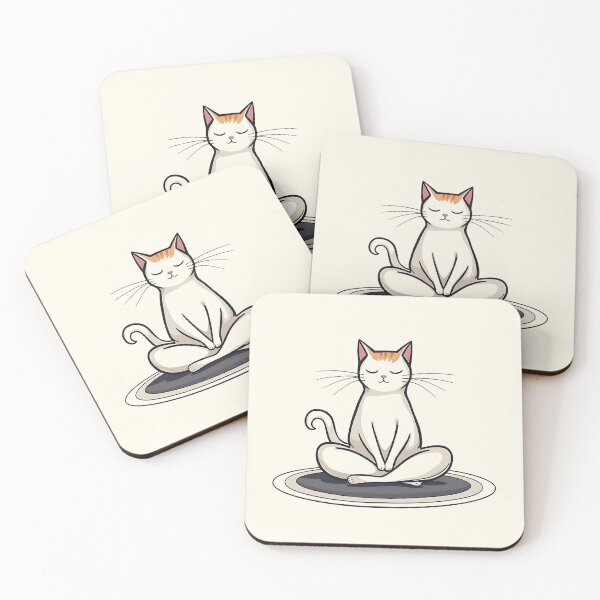 Item preview, Zen Yoga Cat designed and sold by VibeTCreations.