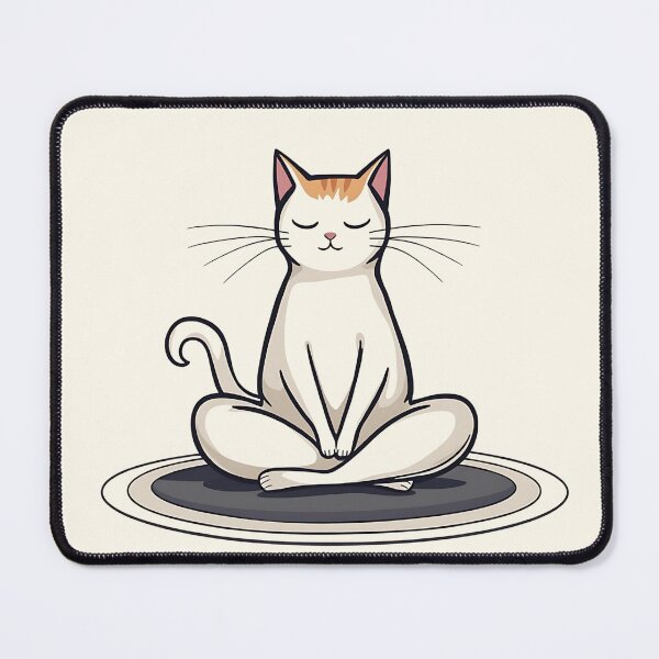 Item preview, Zen Yoga Cat designed and sold by VibeTCreations.