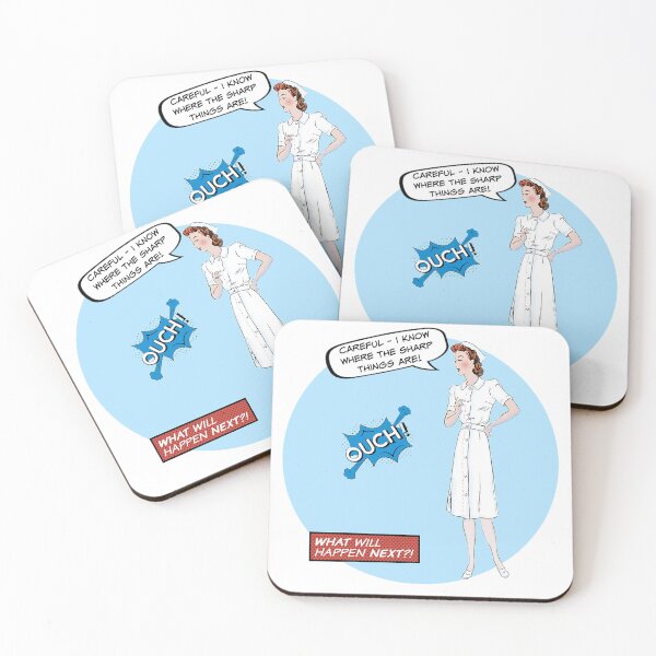 Item preview, Careful - I Know Where The Sharp Things Are! Nurse Humor designed and sold by SSustainable.