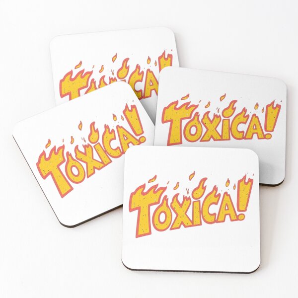 Item preview, Toxica Flaming Typography Design Bold Statement Lettering designed and sold by Ed & Harmony.